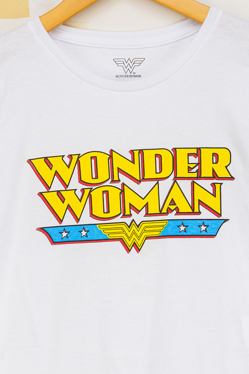 Camiseta-Juvenil-Feminina--Mulher-Maravilha---Branco