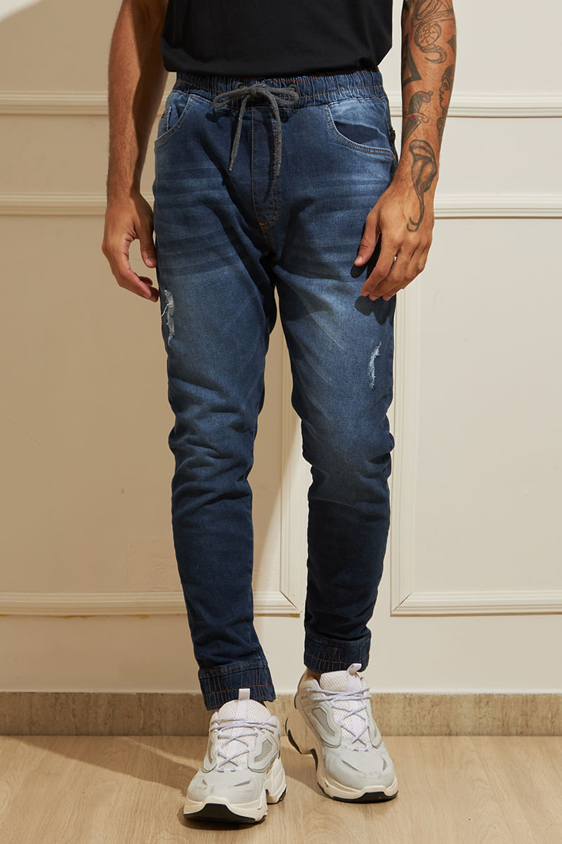 Calca-Masculina-Jogger---Azul