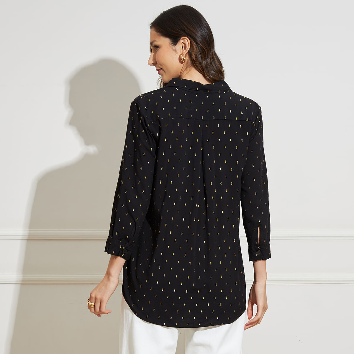 Camisa-Feminina-Manga-7-8-Detalhe-Brilhos-Paradoxos