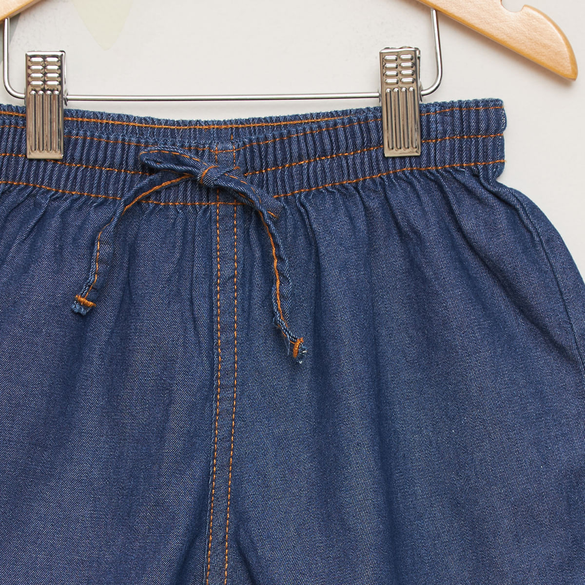 Shorts-Feminino-Infantil-Jeans-Levinho-Azul-Escuro