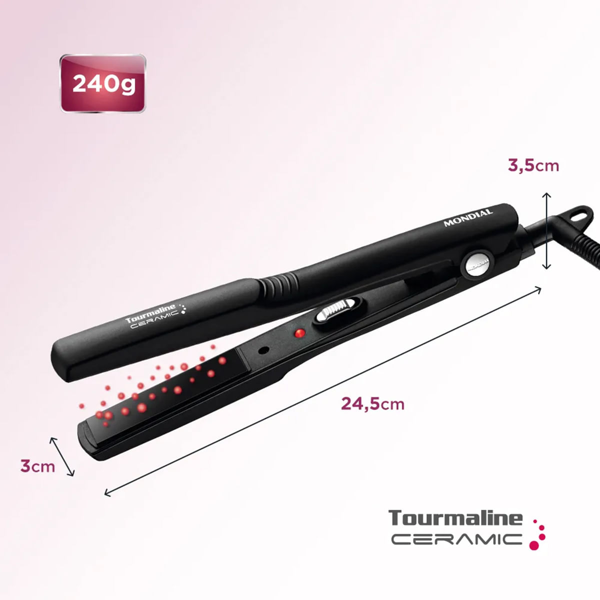 Prancha-Alisadora-Mondial-Tourmaline-Ceramic-P-15-Bivolt-Preta